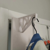 Over Door Hanger | Door Hooks for Clothes and Coat | White