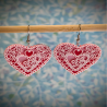 Valentine Heart Doily Earrings | Romantic & Elegant Valentine’s Day Jewelry Gift