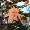 Gingerbread Man with Broken Leg Tree Ornament - Plastic | Christmas Tree Decor