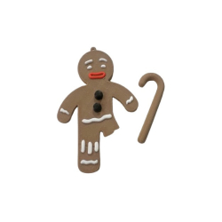 Gingerbread Man with Broken Leg Tree Ornament - Plastic | Christmas Tree Decor