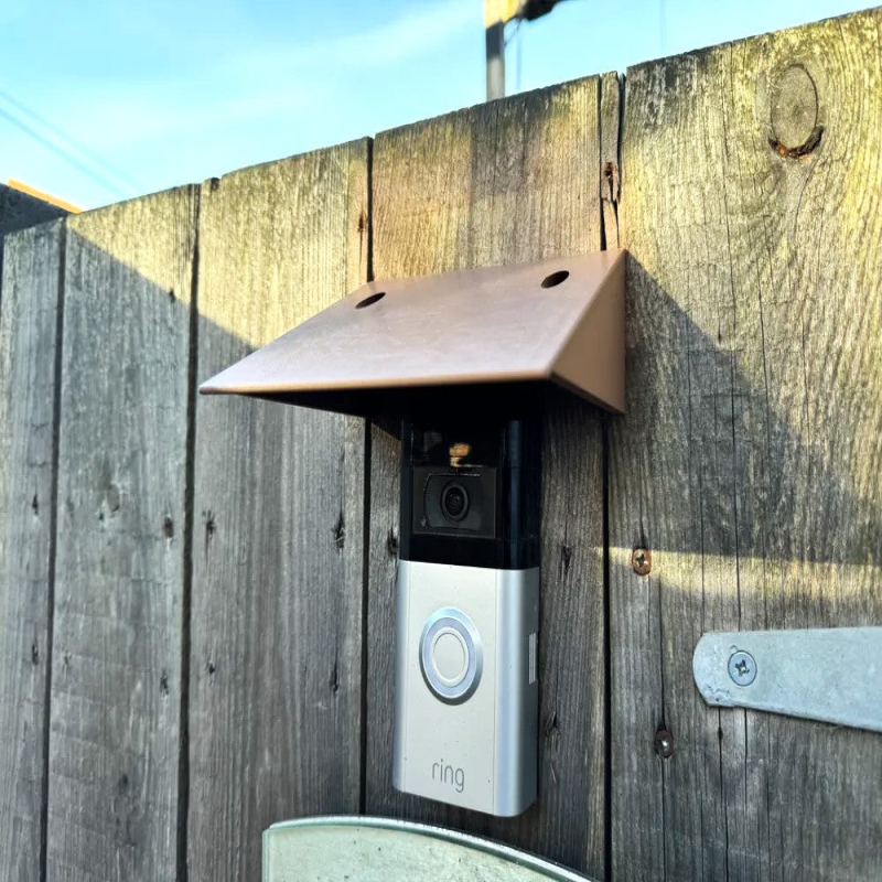 Ring Doorbell Rain Cover Hood - Plastic | Weather Protector for Ring Doorbell
