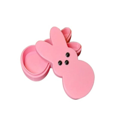 Easter Peeps Box – Festive Storage for Holiday Treats or Small Items - Pink