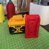 DeWalt Battery Holder (18V, 20V) – Secure Wall Mount Storage - Wall Mounted