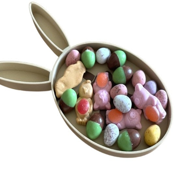 Easter Bunny Candy Bowl with Bunny Ears – Cute and Fun Easter Decor for Candy & Treats