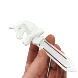 2 Pcs Elegant White Unicorn...