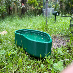 Bird Bath Tub Water Bowl for Garden- Bird Feeding Bowl - Multicolour