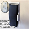 Eufy E340 Doorbell Battery Holder – Wall Mounted Plastic Organizer Wall Mount