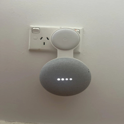 Google Home & Nest Mini Socket Wall Mount – Secure Wall Holder for Google Home