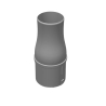 Short Blower Nozzle for DCBL720 – Compact Airflow Attachment for Easy Cleaning