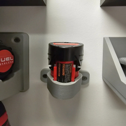 M12 Battery Holder – Wall or Bench Mount Bracket for 12V Batteries