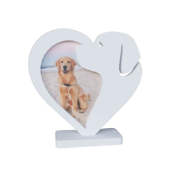 Dog Heart Shaped Photo...
