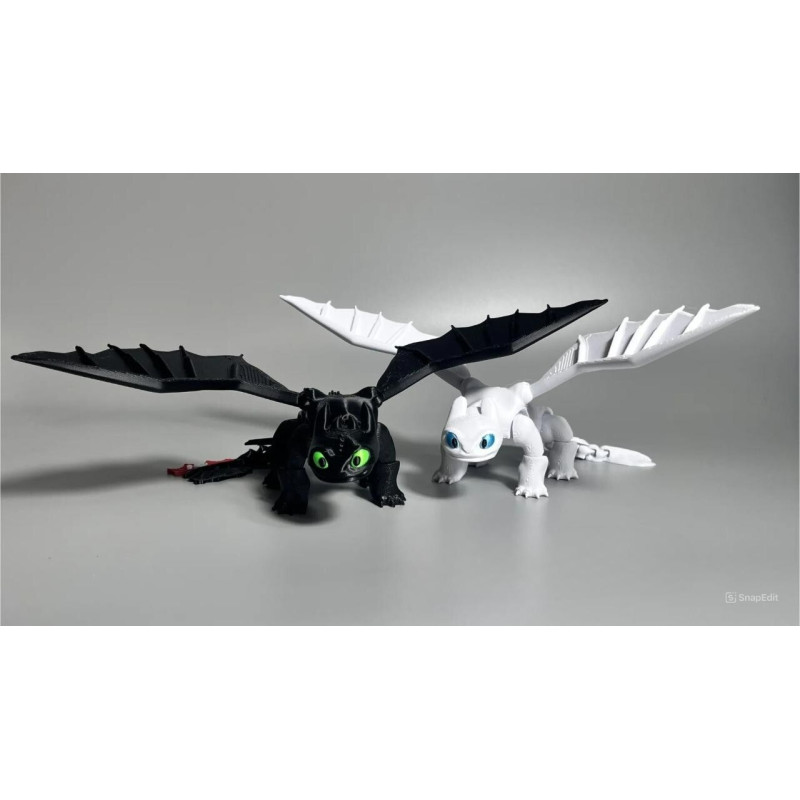 Flexi Toothless Dragon Figurine – Articulated Night Fury Multicolor Gift Toy