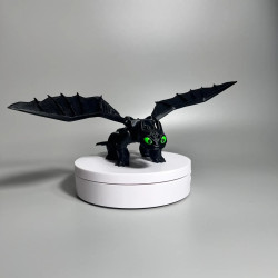 Flexi Toothless Dragon Figurine – Articulated Night Fury Multicolor Gift Toy