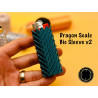Dragon Scale Bic Lighter Sleeve – Textured Grip Cover for Standard Lighters