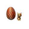 Golden Dragon Egg with Baby Dragon Inside – Mystical Fantasy Collectible -Gold