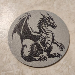 3-Piece Dragon Coaster Set – Mythical Fantasy Drink Coasters
