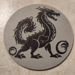 3-Piece Dragon Coaster Set – Mythical Fantasy Drink Coasters