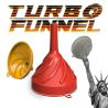 Turbo Funnel-Funnels for Filling Bottles or Containers