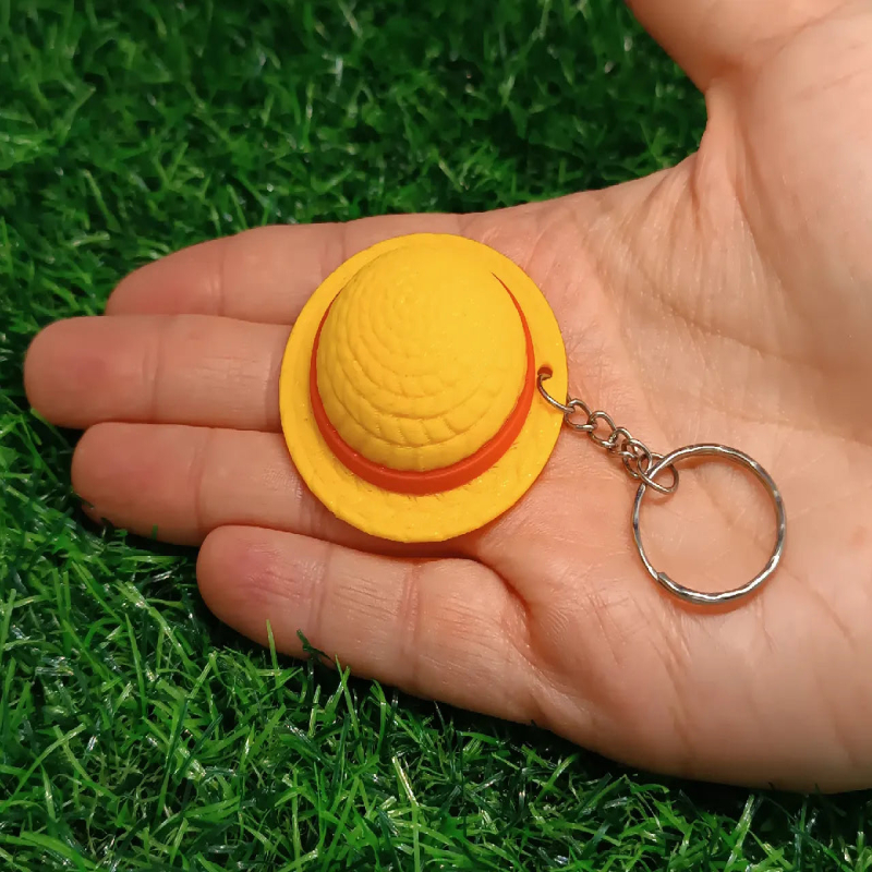 One Piece Hat Keychain Monkey D Luffy for Anime Lover