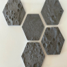 Hexagon Moon surface  5 Pcs Wall Art-Wall Mounted Art Piece