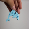 Flexi Dolphin Keychain Articulated keychain (Random Colors)