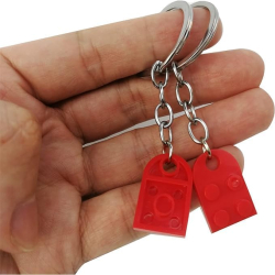 Lego brick heart keyring -3...