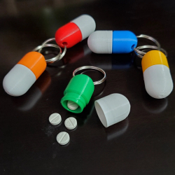 Pill Keychain - 5 Pcs Pill...