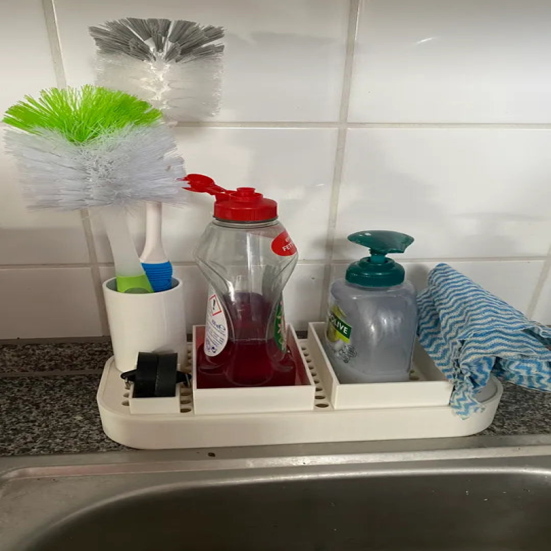 Kitchen Sink Organizer Sponge Holder for Kitchen Sink, Keep Your Sink Area Tidy