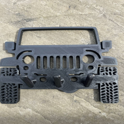 Jeep Wrangler Key Holder : Rugged and Stylish Key Organizer - Black
